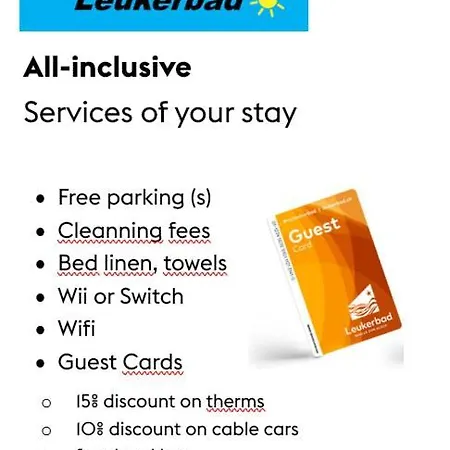 Octogon - Free Parking - Wii - Sportarena Apartament Leukerbad